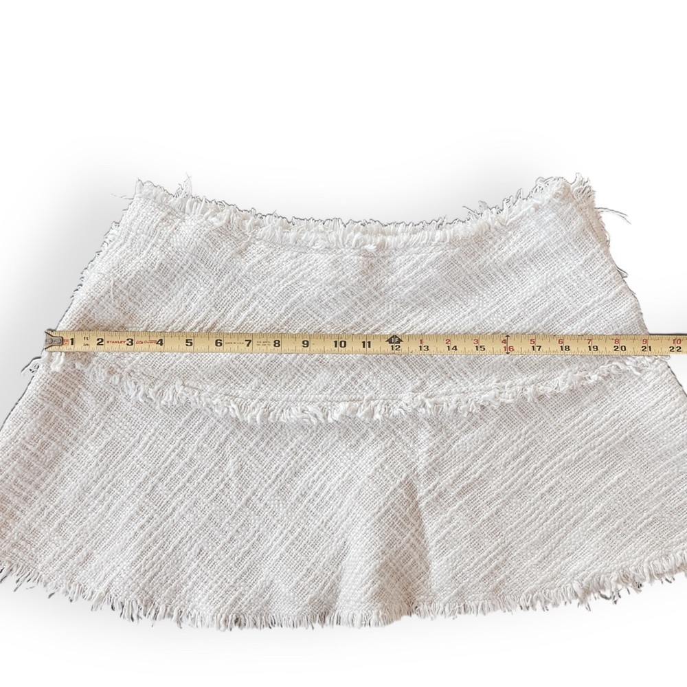 IRO Diva Ecru Tweed Boucle Flare Mini Skirt - Picture 7 of 9